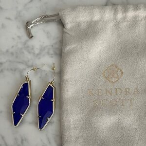 Kendra Scott Cobalt Blue Geometric Earrings